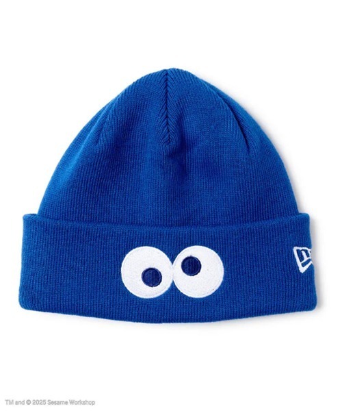 NEW ERA（ニューエラ）の「【NEW ERA】Kid's ベーシック カフニット SESAME STREET セサミストリート FACE [SSL]（ニットキャップ/ビーニー・キッズ・ブルー/レッド・F）」の2枚目の写真