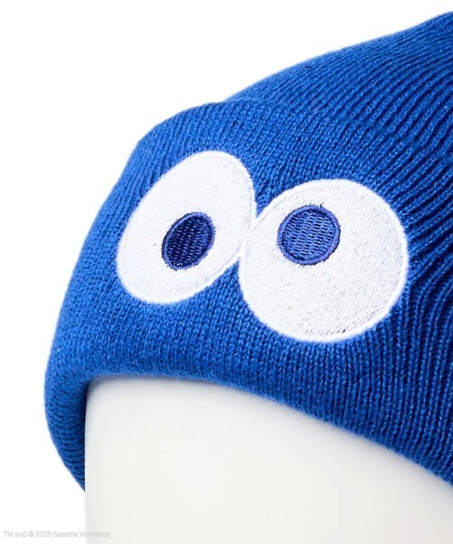 NEW ERA（ニューエラ）の「【NEW ERA】Kid's ベーシック カフニット SESAME STREET セサミストリート FACE [SSL]（ニットキャップ/ビーニー・キッズ・ブルー/レッド・F）」の4枚目の写真
