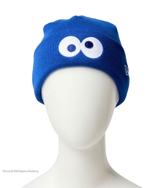 NEW ERA（ニューエラ）の「【NEW ERA】Kid's ベーシック カフニット SESAME STREET セサミストリート FACE [SSL]（ニットキャップ/ビーニー・キッズ・ブルー/レッド・F）」の5枚目の写真