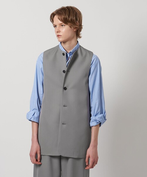 LOEFF(ロエフ)の「<LOEFF>ギャバジン ベスト(ベスト・レディース・グレー/ブラック・0/1)」の3枚目の写真