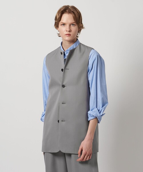 LOEFF(ロエフ)の「<LOEFF>ギャバジン ベスト(ベスト・レディース・グレー/ブラック・0/1)」の4枚目の写真