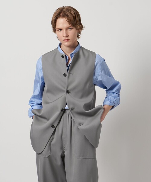 LOEFF(ロエフ)の「<LOEFF>ギャバジン ベスト(ベスト・レディース・グレー/ブラック・0/1)」の5枚目の写真