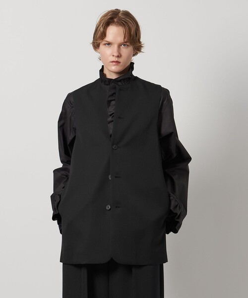 LOEFF(ロエフ)の「<LOEFF>ギャバジン ベスト(ベスト・レディース・グレー/ブラック・0/1)」の9枚目の写真