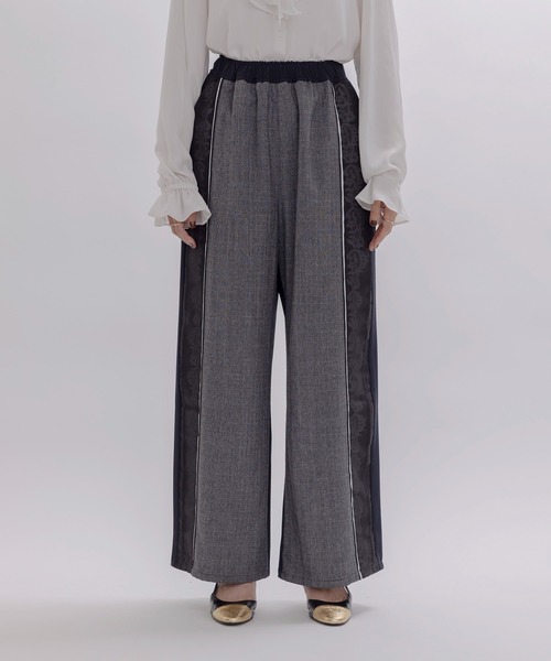 Eimee Law(エイミーロウ)の「レースレイヤードグレンチェックパンツ(その他パンツ・レディース・ダークグレー/ブラウン・MEDIUM)」の12枚目の写真