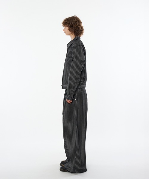 WISH FOR EVER（ウィッシュフォーエバー）の「ASSORT SUPER BAGGY STUDS DESIGNS DOUBLE POCKET SLACKS（SETUP）/アソートスーパーバギースタッズデザインダブルポケットスラックス(セットアップ)（スラックス・メンズ・ブラック/その他/チャコールグレー・LARGE/MEDIUM/SMALL）」の16枚目の写真