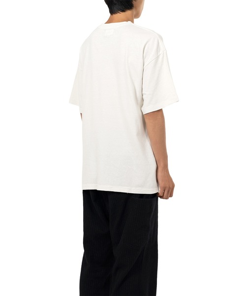 KAMIYA（カミヤ）の「"Messenger Pigeon" Distressed T-shirt（Tシャツ/カットソー・メンズ・ブラック/ホワイト・M/S）」の5枚目の写真