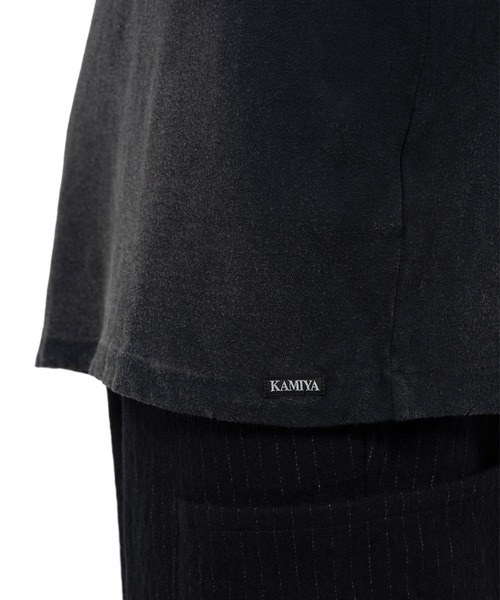 KAMIYA（カミヤ）の「"Messenger Pigeon" Distressed T-shirt（Tシャツ/カットソー・メンズ・ブラック/ホワイト・M/S）」の13枚目の写真