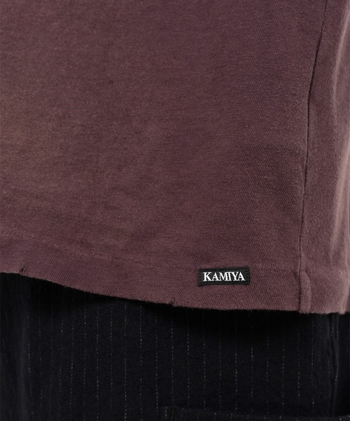 KAMIYA（カミヤ）の「"Messenger Pigeon" Distressed T-shirt（Tシャツ/カットソー・メンズ・ブラック/ホワイト・M/S）」の19枚目の写真