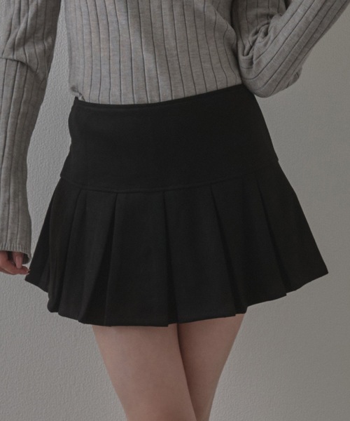 M DOLLY(エムドリー)の「pleats dolcina skirt / プリーツドルチーナスカート(スカート・レディース・ブラック/ブラウン・S/M)」の2枚目の写真