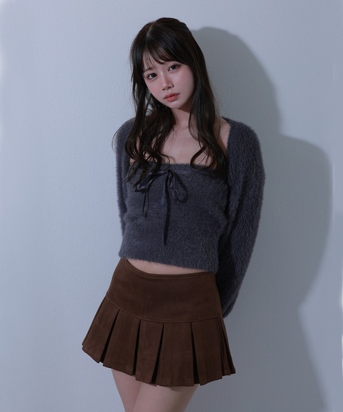 M DOLLY(エムドリー)の「pleats dolcina skirt / プリーツドルチーナスカート(スカート・レディース・ブラック/ブラウン・S/M)」の10枚目の写真