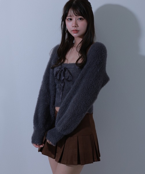 M DOLLY(エムドリー)の「pleats dolcina skirt / プリーツドルチーナスカート(スカート・レディース・ブラック/ブラウン・S/M)」の11枚目の写真
