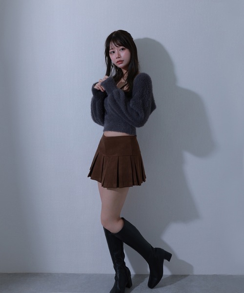 M DOLLY(エムドリー)の「pleats dolcina skirt / プリーツドルチーナスカート(スカート・レディース・ブラック/ブラウン・S/M)」の13枚目の写真