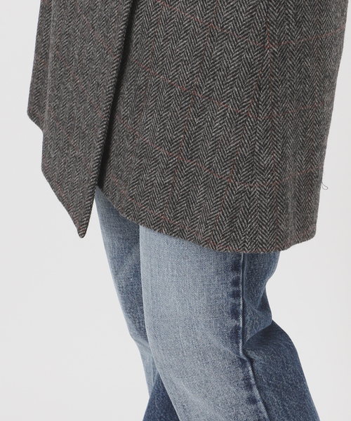 journal standard L'essage（ジャーナルスタンダードレサージュ）の「シェットランドウールチェックラップスカート（スカート・レディース・ブラウン系その他/チャコールグレー・FREE）」の20枚目の写真