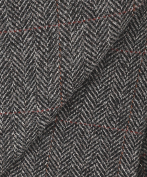 journal standard L'essage（ジャーナルスタンダードレサージュ）の「シェットランドウールチェックラップスカート（スカート・レディース・ブラウン系その他/チャコールグレー・FREE）」の22枚目の写真