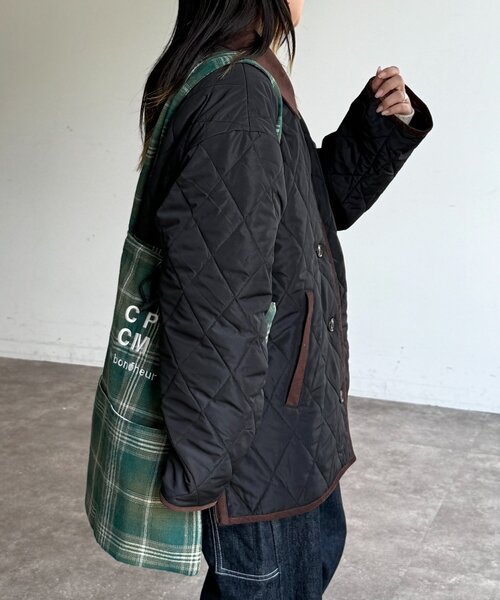 CPCM（シーピーシーエム）の「襟コーデュロイキルティングブルゾン（ブルゾン・レディース・アイボリー/ネイビー/ブラック・FREE/LARGE）」の15枚目の写真