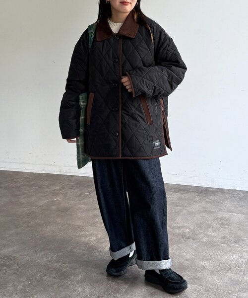 CPCM（シーピーシーエム）の「襟コーデュロイキルティングブルゾン（ブルゾン・レディース・アイボリー/ネイビー/ブラック・FREE/LARGE）」の16枚目の写真