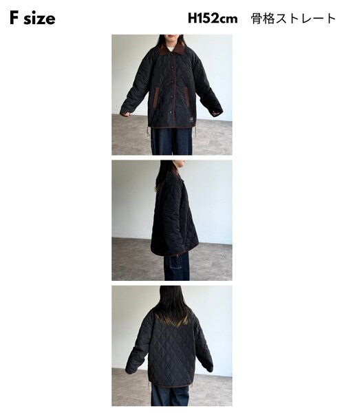 CPCM（シーピーシーエム）の「襟コーデュロイキルティングブルゾン（ブルゾン・レディース・アイボリー/ネイビー/ブラック・FREE/LARGE）」の17枚目の写真