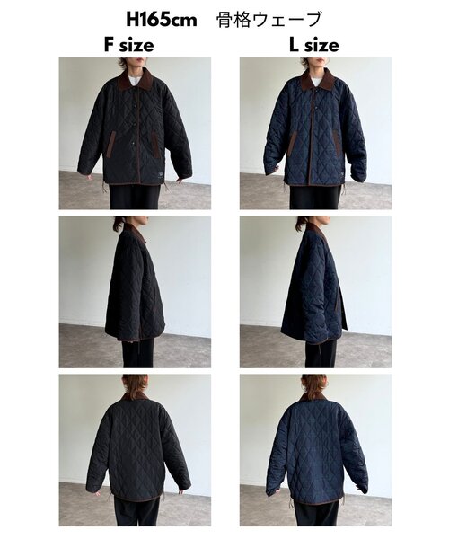 CPCM（シーピーシーエム）の「襟コーデュロイキルティングブルゾン（ブルゾン・レディース・アイボリー/ネイビー/ブラック・FREE/LARGE）」の19枚目の写真