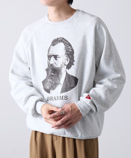 セール】【Healthknit】Classic Sweat Crew L/S(Brahms Print
