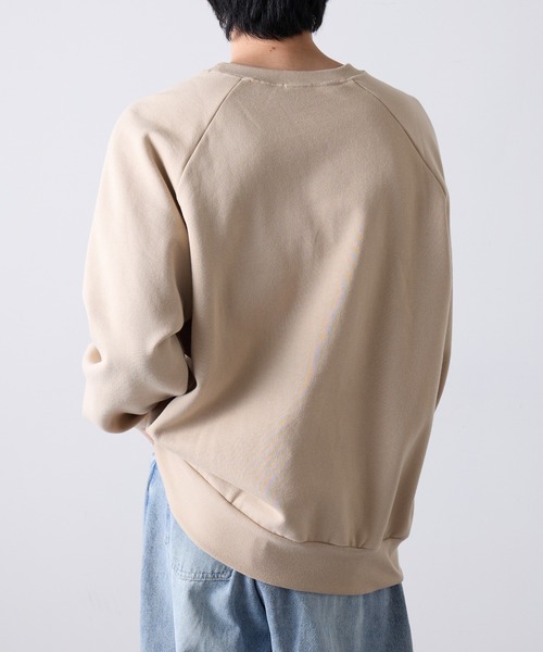 Healthknit(ヘルスニット)の「【Healthknit】Classic Sweat Crew L/S(Brahms Print)(スウェット・メンズ・サンドベージュ/アッシュ/サックスブルー・XL/L/M)」の5枚目の写真