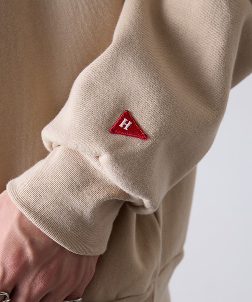 Healthknit(ヘルスニット)の「【Healthknit】Classic Sweat Crew L/S(Brahms Print)(スウェット・メンズ・サンドベージュ/アッシュ/サックスブルー・XL/L/M)」の8枚目の写真