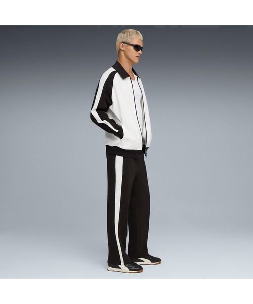 PUMA(プーマ)の「PUMA プーマ ユニセックス T7 リラックスド ジャガード トラック パンツ(その他パンツ・メンズ・ベージュ系その他/ブラック×ホワイト・SMALL/MEDIUM/LARGE/X-LARGE/XX-LARGE)」の4枚目の写真