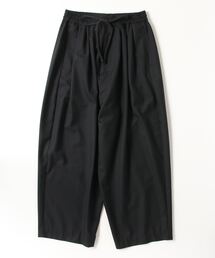 【21SS my beautiful landlet フェイクレザーパンツ】 my beautiful landlet】TROPICAL CLOTH TUCK WIDE PANTS