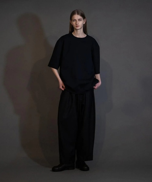 my beautiful landlet（マイビューティフルランドレット）の「【my beautiful landlet】 MACHINE WASHADLE WOOL WIDE TAPERED PANTS（その他パンツ・メンズ・ベージュ/ネイビー/ブラック・0/1/2）」の7枚目の写真