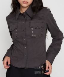 LAGUA GEM | EYELET POCKET COMPACT シャツ(シャツ/ブラウス)