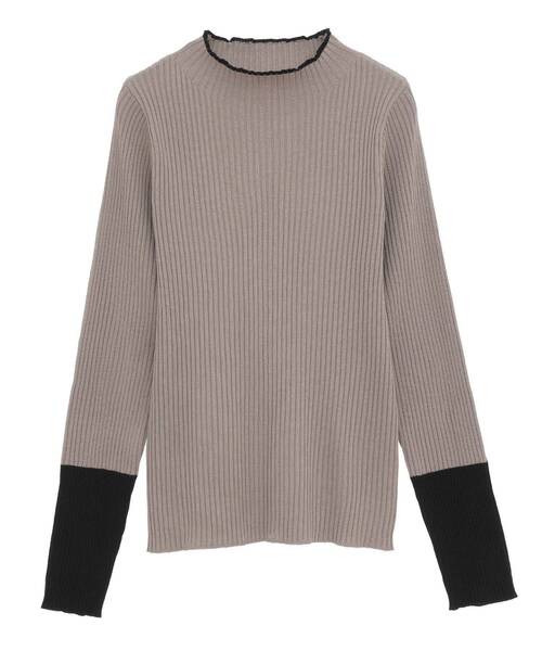 earth music&ecology(アースミュージックアンドエコロジー)の「ハイネックリブニットプルオーバー(ニット/セーター・レディース・モカ/ネイビー/ボルドー/アイボリー/ブルー系その他2/ブラック・M/S)」の18枚目の写真