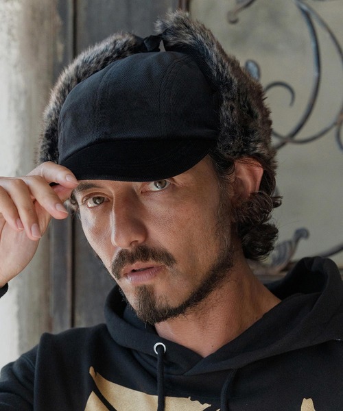 CAMBIO（カンビオ）の「mko13141- Corduroy Flight Cap フライトキャップ(NF-252-BO011)（キャップ・メンズ・アイボリー/ブラウン/ブラック/ベージュ・FREE）」の7枚目の写真