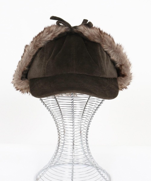 CAMBIO（カンビオ）の「mko13141- Corduroy Flight Cap フライトキャップ(NF-252-BO011)（キャップ・メンズ・アイボリー/ブラウン/ブラック/ベージュ・FREE）」の14枚目の写真