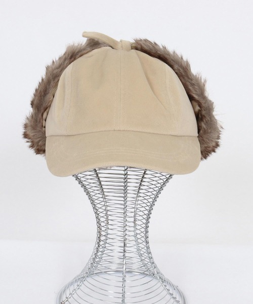 CAMBIO（カンビオ）の「mko13141- Corduroy Flight Cap フライトキャップ(NF-252-BO011)（キャップ・メンズ・アイボリー/ブラウン/ブラック/ベージュ・FREE）」の17枚目の写真