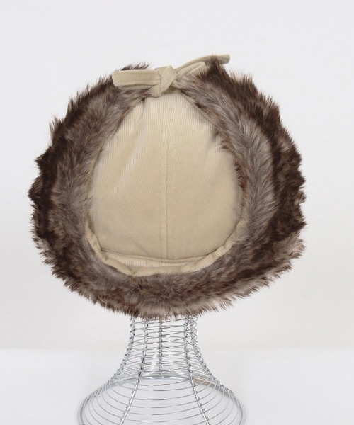 CAMBIO（カンビオ）の「mko13141- Corduroy Flight Cap フライトキャップ(NF-252-BO011)（キャップ・メンズ・アイボリー/ブラウン/ブラック/ベージュ・FREE）」の20枚目の写真