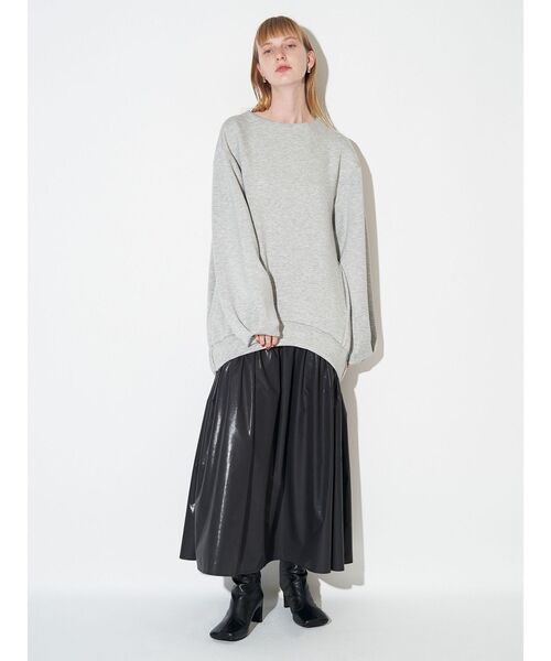 ELENDEEK（エレンディーク）の「フォームドッキングワンピース（ワンピース・レディース・ブラック/ブラウン/グレー・01/02）」の5枚目の写真