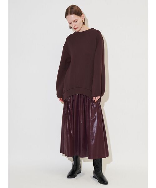 ELENDEEK（エレンディーク）の「フォームドッキングワンピース（ワンピース・レディース・ブラック/ブラウン/グレー・01/02）」の18枚目の写真