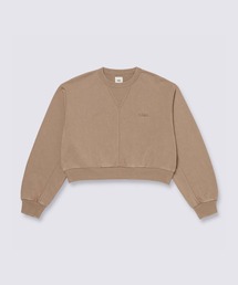 VANS（バンズ）の「ウィメンズ ウォッシュド クロップクルートップ / WASHED CROPPED CREW DESERT TAU VN000KCGYEH1（スウェット）」
