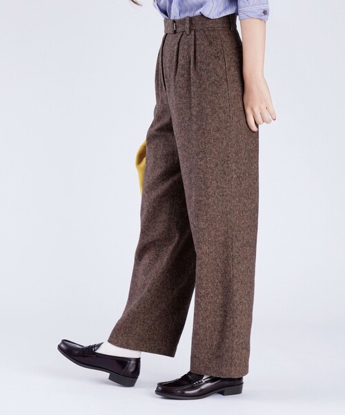 To b. by agnes b.(トゥービーバイアニエスベー)の「【Outlet】コットン ツイード パンツ(その他パンツ・レディース・ベージュ・40/36/38)」の4枚目の写真