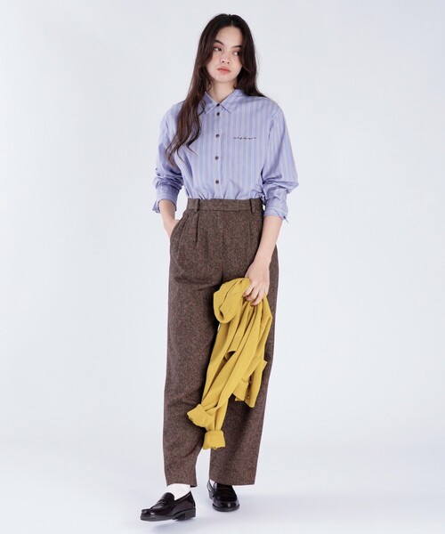 To b. by agnes b.(トゥービーバイアニエスベー)の「【Outlet】コットン ツイード パンツ(その他パンツ・レディース・ベージュ・40/36/38)」の6枚目の写真
