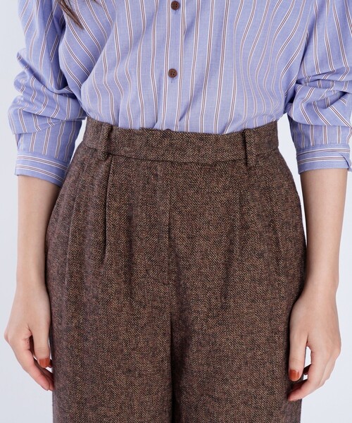 To b. by agnes b.(トゥービーバイアニエスベー)の「【Outlet】コットン ツイード パンツ(その他パンツ・レディース・ベージュ・40/36/38)」の7枚目の写真