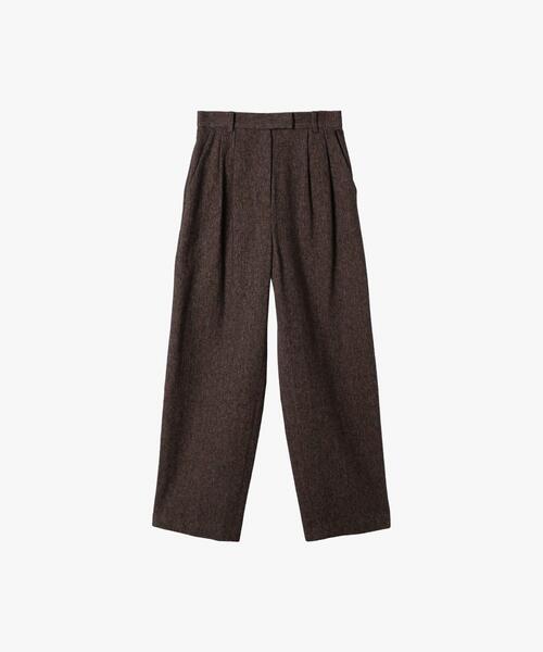 To b. by agnes b.(トゥービーバイアニエスベー)の「【Outlet】コットン ツイード パンツ(その他パンツ・レディース・ベージュ・40/36/38)」の2枚目の写真