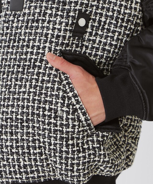 LOVELESS（ラブレス）の「ファンシーツイードコンビMA-1（MA-1・メンズ・チャコールグレー・M/S）」の11枚目の写真