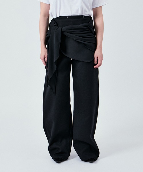 M TO R(ムウトアール)の「3WAY LAYERD HOODIE(アンサンブル・レディース・ダークブラウン/ブラック・FREE)」の20枚目の写真