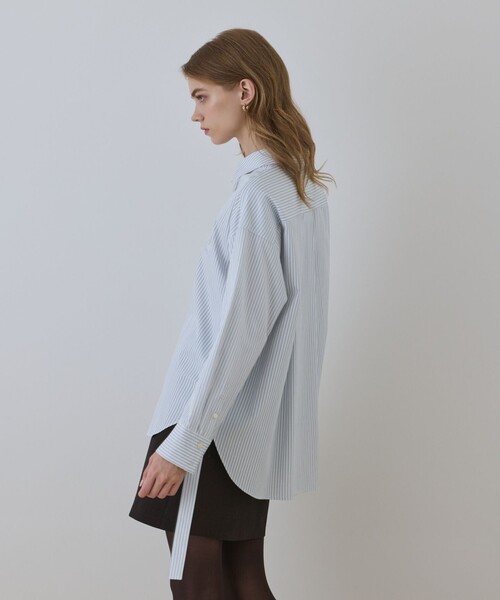 Diagram（ダイアグラム）の「エンブレム刺繍シャツ（シャツ/ブラウス・レディース・サックスブルー/ブラック・38/36）」の9枚目の写真