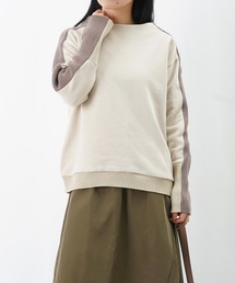 LUCA/LADY LUCK LUCA | LC/LLL 裏毛袖ラインボトルネックニット(Tシャツ/カットソー)