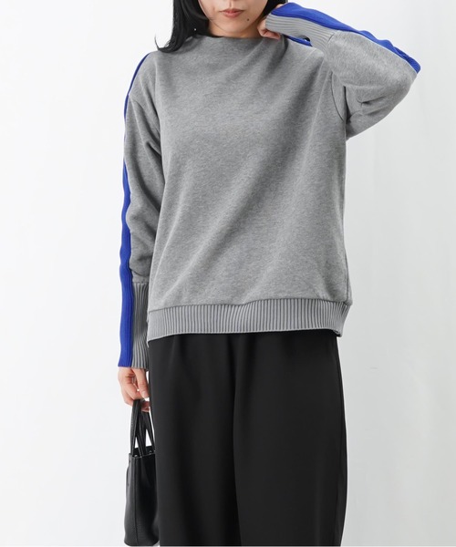 LUCA/LADY LUCK LUCA（ルカ/レディラックルカ）の「LC/LLL 裏毛袖ラインボトルネックニット（Tシャツ/カットソー・レディース・ブラック/ライトベージュ/グレー・FREE）」の16枚目の写真