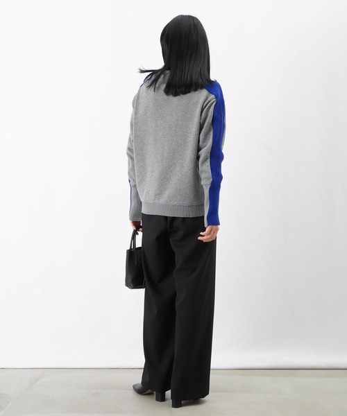 LUCA/LADY LUCK LUCA（ルカ/レディラックルカ）の「LC/LLL 裏毛袖ラインボトルネックニット（Tシャツ/カットソー・レディース・ブラック/ライトベージュ/グレー・FREE）」の19枚目の写真