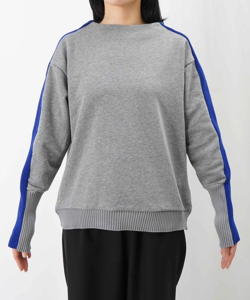 LUCA/LADY LUCK LUCA（ルカ/レディラックルカ）の「LC/LLL 裏毛袖ラインボトルネックニット（Tシャツ/カットソー・レディース・ブラック/ライトベージュ/グレー・FREE）」の21枚目の写真