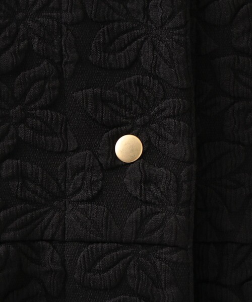 セール】フクレフラワージャカードノーカラージャケット（その他