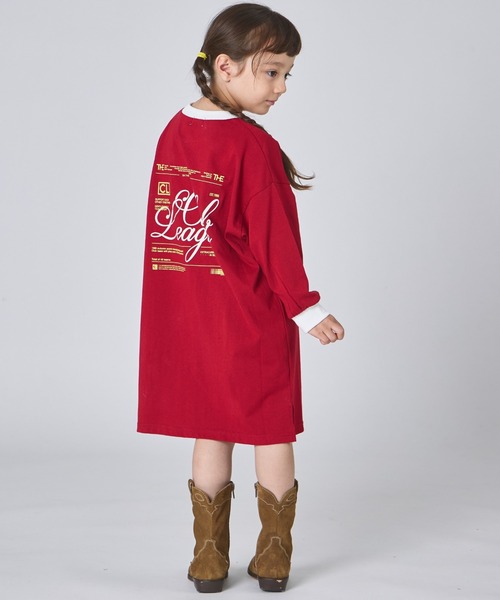 pairmanon（ペアマノン）の「【綿100%】ガールズ  バックプリントリンガー OP（ワンピース・キッズ・レッド系その他/ブラック/グレー・90/100/110/120/130/140/150）」の3枚目の写真